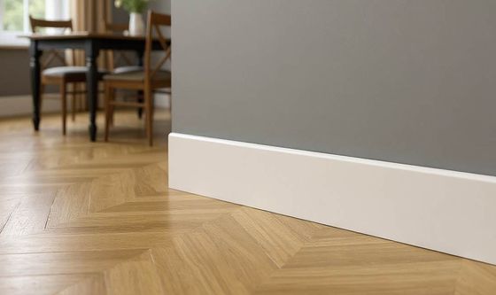 Serin Ahşap S-07 Sade Düz Lake Süpürgelik uygulama görünümü 4